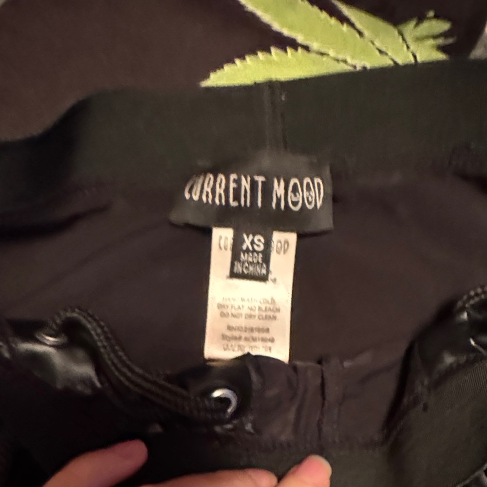 Current Mood Black Lace-Up Pants - Picture 2 of 2